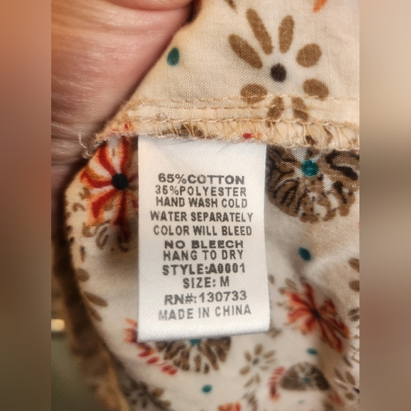 Umgee Free Spirit Southwest Aztec Print 3/4 Length Sleeve Mini Dress Size Medium - Picture 5 of 7